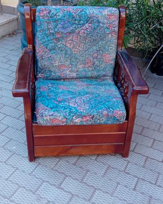 poltrona in legno