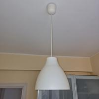 Lampadario lampada bianco paralume