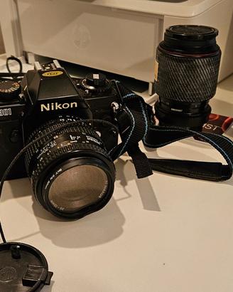 Fotocamera Nikon F300 + Tokina 70-210 + Nikon 18-5