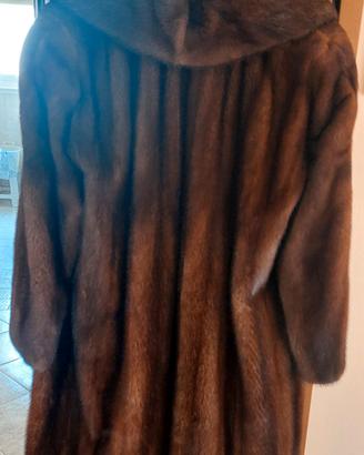 Cappotto di visone marrone