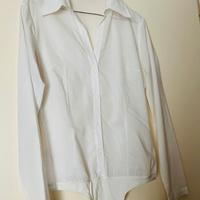 Benetton camicia-body bianca, L, funzionale
