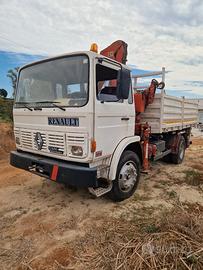 camion con gru e ribaltabile macchina operatrice 