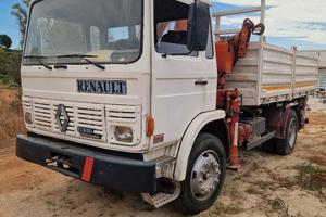 camion con gru e ribaltabile macchina operatrice 
