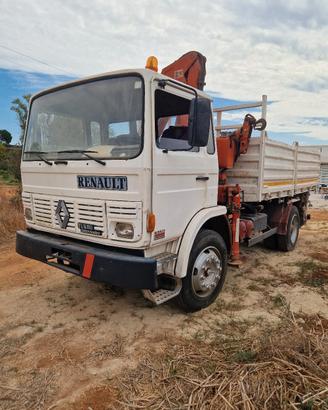 camion con gru e ribaltabile macchina operatrice 