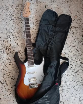 chitarra elettrica e amplificatore 