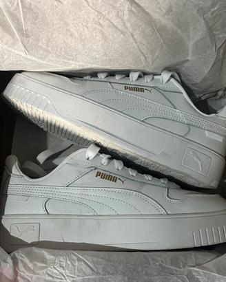 Sneakers Puma donna taglia 37 bianco oro – nuove