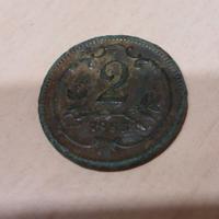 Moneta Austriaca 2 Heller 1895