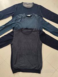 3 maglie girocollo da uomo taglia M