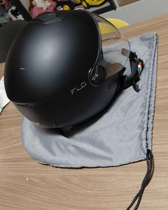 Casco Jet CGM 167a FLO Mono Nero Opaco - M1 56