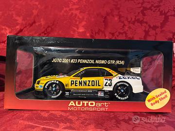 Nissan gt-r34 Pennzoil JGTC 2001 Autoart 1:18