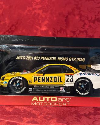 Nissan gt-r34 Pennzoil JGTC 2001 Autoart 1:18
