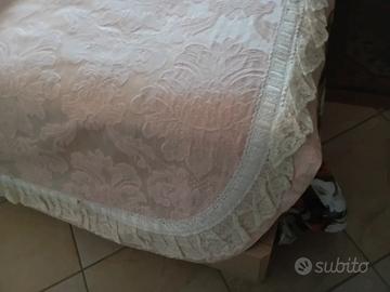 Copriletto matrimoniale di lusso, cotone in raso