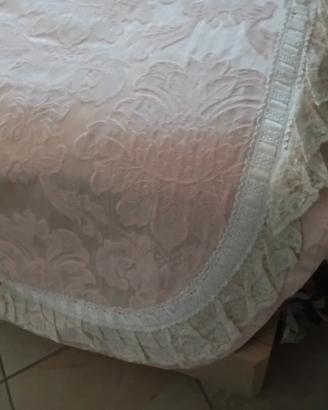 Copriletto matrimoniale di lusso, cotone in raso