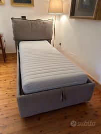 Letto singolo contenitore 90 x 200 Gressvik Ikea