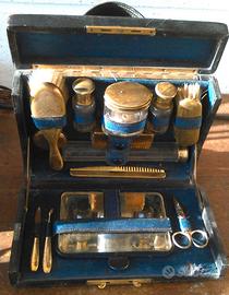 VALIGETTA TOILETTATURA DA VIAGGIO VINTAGE ANNI 30