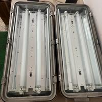 COPPIA DI NEON IN ACCIAIO