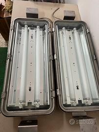 COPPIA DI NEON IN ACCIAIO