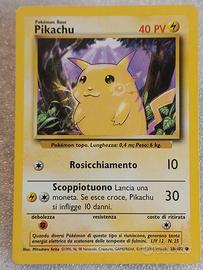 Pokemon card Pikachu set base NM