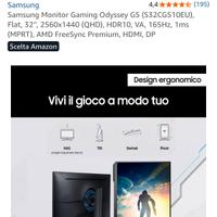 Samsung Odyssey g5 32" flat 