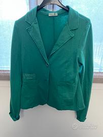 Giacca in felpa verde donna taglia XL