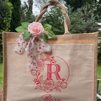 Borse juta naturale personalizzate