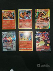 Lotto carte Charizard Pokemon di varie espansioni 