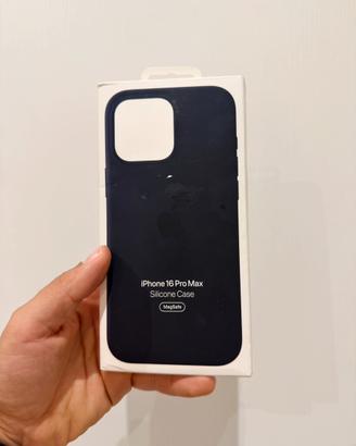 Cover in Sillicone  iPhone 16 Pro Max Blu