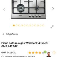 Piano cottura whirlpool nuovo mai usato