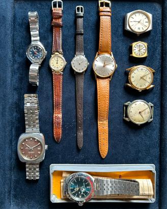 Orologi vintage Zenith Sicura Bulova Seiko e altro