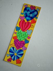 segnalibro dipinto a mano 