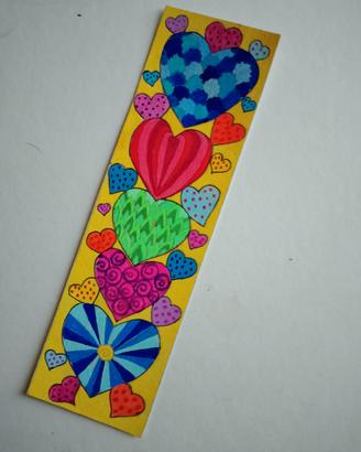 segnalibro dipinto a mano 