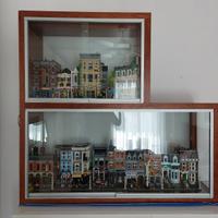 Vetrina bacheca in legno e vetro