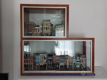 Vetrina bacheca in legno e vetro