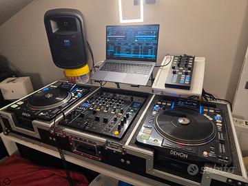 Consolle Pioneer DJM 850+2 Denon DN S3700+ Case