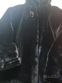 Pelliccia ecologica lunga donna 