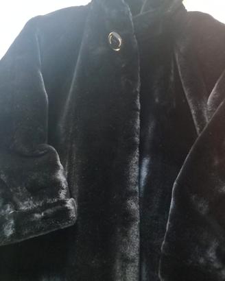 Pelliccia ecologica lunga donna 