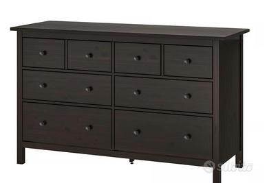 Cassetiera Ikea  Hemnes Marrone scuro