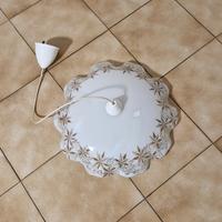 Lampadario vetro neon cucina soggiorno