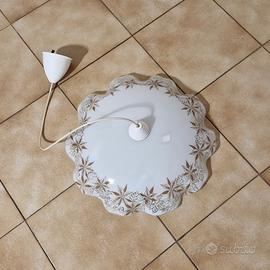 Lampadario vetro neon cucina soggiorno