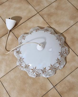 Lampadario vetro neon cucina soggiorno