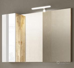 Specchio con led e pensile - 780x750