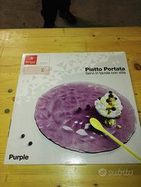 Piatto portata Bormioli in vetro nuovo