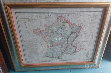 Carta geografica della Francia, 1832