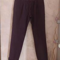 Pantalone modello elegante uomo colore borgogna