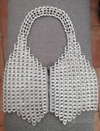 Gilet artigianale argentato 