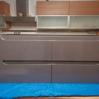 mobile bagno sospeso con top in mineralmarmo 