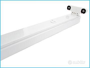 Porta Lampada Plafoniera Doppi Tubi Led T8 120cm