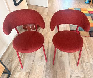 Set 6 sedie di design Made in Italy – Tessuto