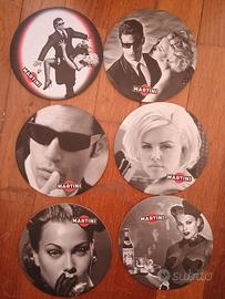 Set 6 Sottobicchieri Vintage Martini - Serie Compl