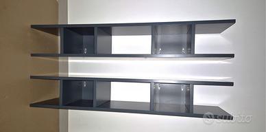 Mensola - libreria due moduli sospesi a muro